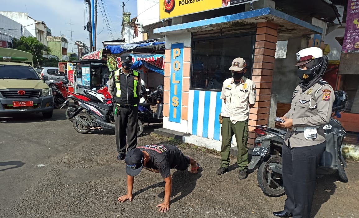 Belasan Pelanggar Prokes di Kota Banjar Terjaring Ops Yustisi Gabungan